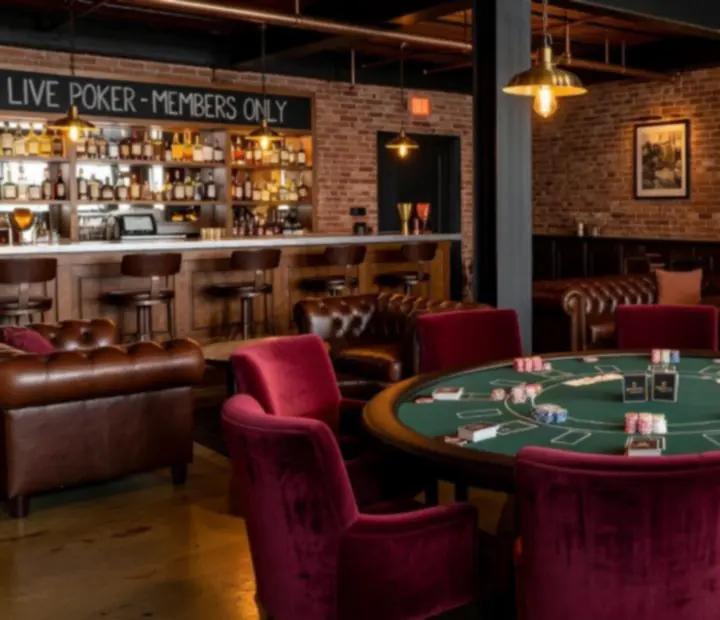 Hangulatos brasserie poker lounge részleg